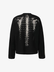 Skeleton Graphic Waffle Sweatshirt – Spooky Halloween Vibes