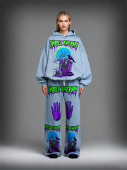 Kapuzenpullover mit Figure&Wing-Grafikdruck und schrägen Taschen