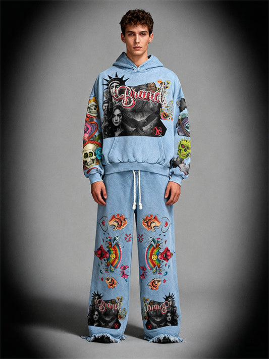 Statue of Liberty trendy distressed sweatshirt