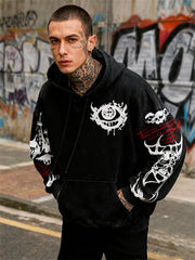 Angel and Devil is Son Hand-painted Trendy Bat Sweatshirt