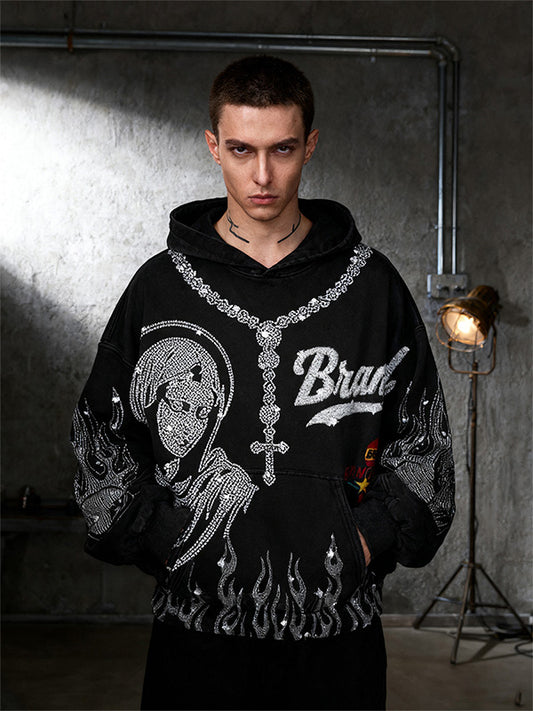 Kraken Skeleton Sea Monster Hooded Sweatshirt