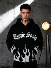 Angel Bandit Flame Hooded Comfortable Sweatshirt