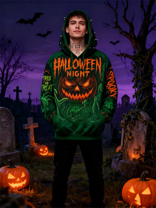 Halloween Skull Pumpkin Sweatshirt