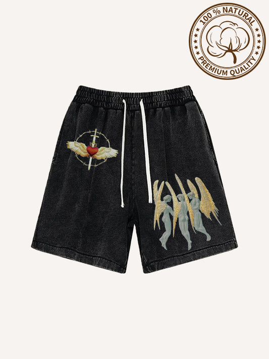 Angels' Guardian Washed Shorts