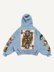 Skull King Playing Card Street Tattoo Sweatshirt