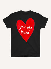 I Love You Print Gratitude Short Sleeve