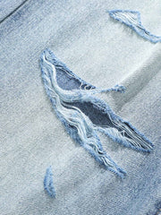 Denim Ripped Washed Distressed Jeans