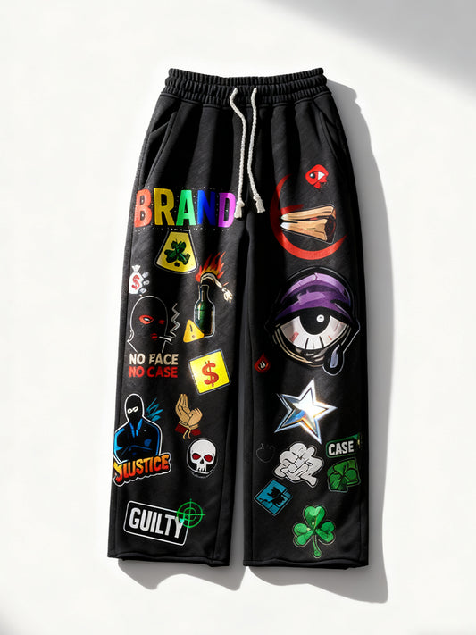 The masked man is not necessarily a superman hooded loose Pants