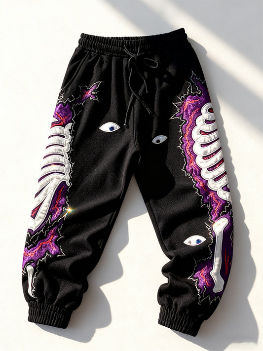 Hand-stitched Dark Eyes handsome trousers