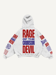 Hand-painted sexy female devil textured sweatshirt