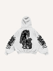 Totem Tattoo Giant Wolf Hoodie