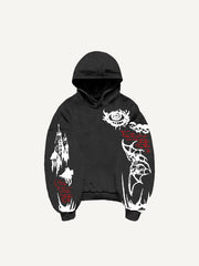 Angel and Devil is Son Hand-painted Trendy Bat Sweatshirt