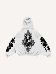 Eternal Bloom Trendy Print Sweatshirt