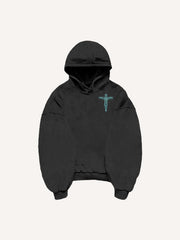 Angel or devil in our thoughts printed sweatshirt