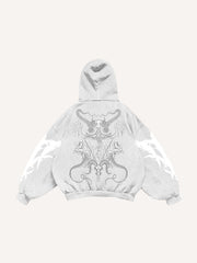 Skull AK hand-painted hip-hop sweatshirt