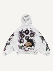 Eye of Hell hand-painted art illustration sweatshirt