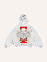 Japanese hand-painted mythical beast limited edition print sweatshirt