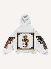 Symmetrical Print Comfortable Retro Girl Fashion Sweatshirt