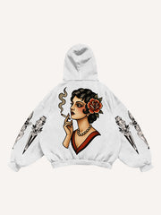 Leopard and Beauty Fire Sweatshirt