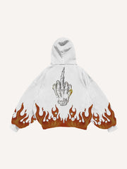 Holy Cross Flame Skull Rap Sweatshirt
