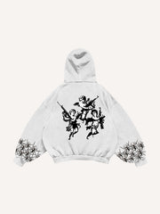 Who is the hunter or the prey Trendy printed sweatshirt