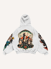 Mermaid Tattoo Retro Fashion Sweatshirt