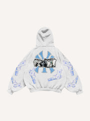 Fashion rejects violence printed sweatshirt