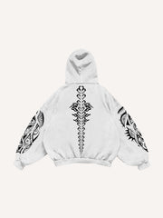 Horror Human Skin Eye Totem Sweatshirt