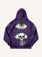 Prophet or Demon Eye Mysterious Power Print Hoodie