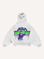 Kapuzenpullover mit Figure&Wing-Grafikdruck und schrägen Taschen