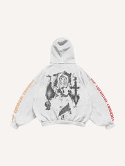 Vampire Medieval Retro Print Sweatshirt