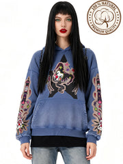 No one should be the clown in love Pure cotton printed sweatshirt