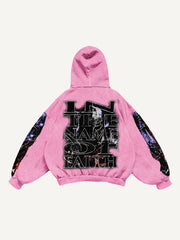 Hand-painted dark style rap sweatshirt