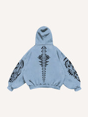 Horror Human Skin Eye Totem Sweatshirt