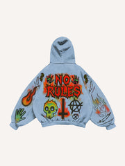 Graffiti hand-painted art sweatshirt