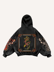 Symmetrical Print Comfortable Retro Girl Fashion Sweatshirt