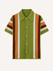 Fresh and stylish Spring/Summer 2026 new arrival knitted non-printed shirt