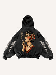 Leopard and Beauty Fire Sweatshirt