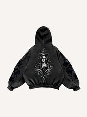 Eternal Bloom Trendy Print Sweatshirt