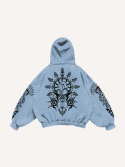 Retro God of Wealth Totem Sweatshirt
