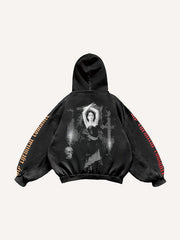 Vampire Medieval Retro Print Sweatshirt