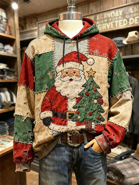 Patchwork Santa Claus Sweatshirt