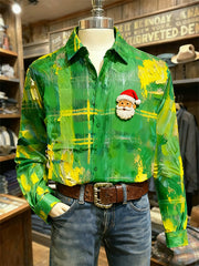 Christmas gift for dad stylish Santa Claus shirt