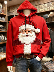 Stylish Santa Claus Print Sweatshirt Unique and Not Like the Same Style