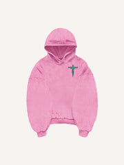 Angel or devil in our thoughts printed sweatshirt