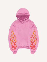 Comfortable gourmet character tattoo print sweatshirt