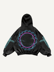 Artist hand-painted horror sweatshirt