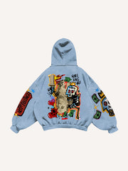 Halloween pumpkin head funny print fashion sweatshirt