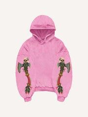 Retro Chieftain Tattoo Style Print Sweatshirt