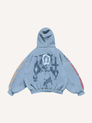 Vampire Medieval Retro Print Sweatshirt